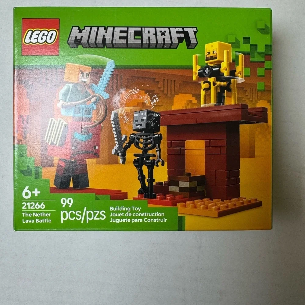 LEGO Minecraft The Nether Lava Battle Toy and Playset